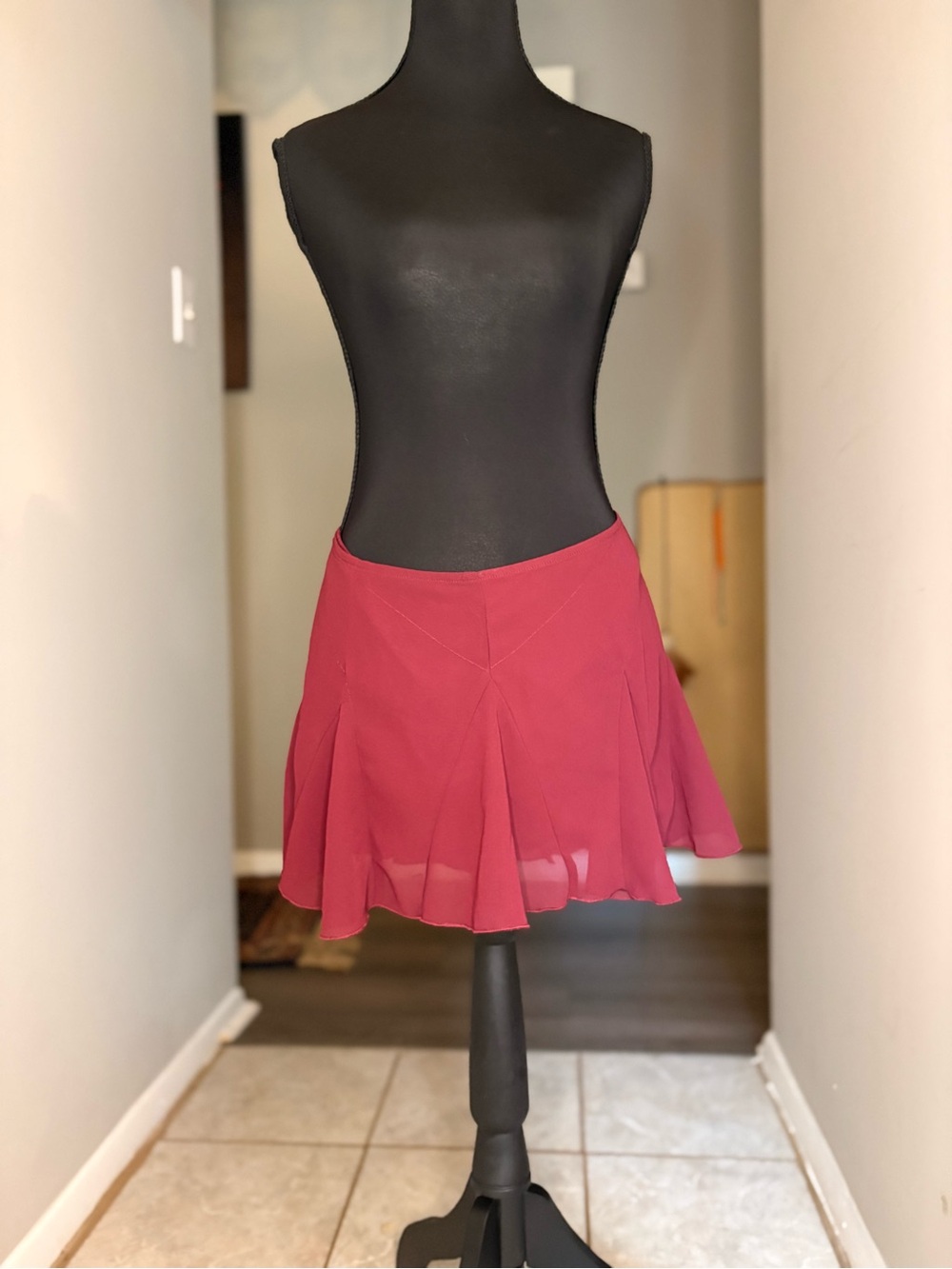 White Fox Boutique Mini Skirt in Berry red